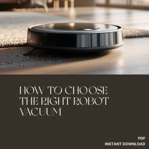 How to Choose the Right Robot Vacuum | Ultimate Buyer’s Guide for Smart Homes, Pet Owners & Busy Families | Digital Download eBook & Checklist