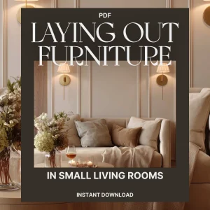 Laying Out Furniture in Small Living Rooms | Space-Saving Layout Guide, Small Apartment Furniture Arrangement eBook, Digital Download for Cozy Homes