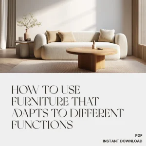How to Use Furniture that Adapts to Different Functions | Digital Home Design Guide for Small Spaces, Multi-Purpose Living, and Smart Interiors