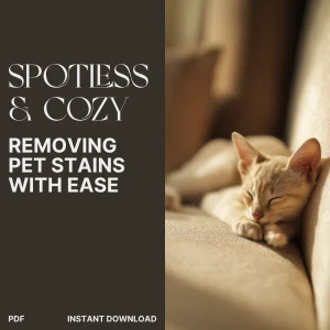Spotless & Cozy: Removing Pet Stains with Ease | Ultimate Pet Stain Removal Guide for Furniture | Best Way to Remove Pet Stains from Furniture Digital Download