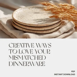Creative Ways to Love Your Mismatched Dinnerware | eBook Guide for Mix-and-Match Tables | Digital Download on What to Do with Mismatched Dinnerware | Home Décor, Entertaining & Table Styling Inspiration