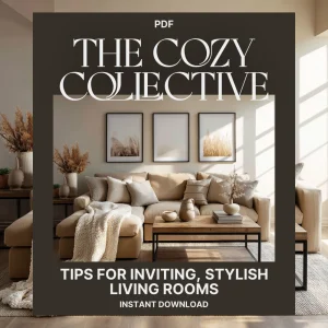 The Cozy Collective: Tips for Inviting, Stylish Living Rooms | Digital Guide for How to Style Living Rooms for Cozy Gatherings, Home Decor eBook, Modern Interior Styling PDF