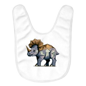 Cute Dinosaur Baby Bibs - Trendy Baby Feeding Bibs - Illustration Bibs for Eating