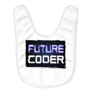 Coder Baby Bibs - Funny Design Baby Feeding Bibs - Graphic Bibs for Eating