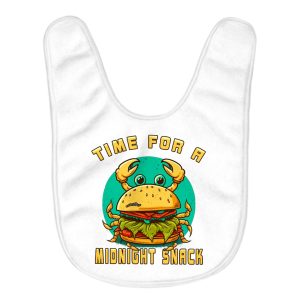 Midnight Snack Baby Bibs - Food Baby Feeding Bibs - Cute Bibs for Eating