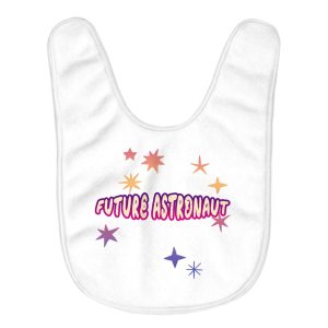 Future Astronaut Baby Bibs - Illustration Baby Feeding Bibs - Themed Bibs for Eating