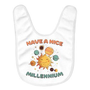 Cute Space Baby Bibs - Solar System Baby Feeding Bibs - Funny Bibs for Eating