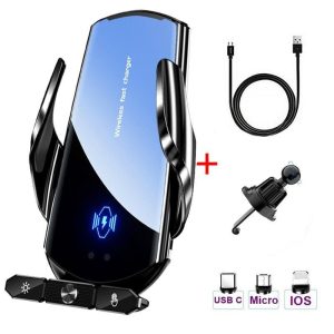 50W Wireless Car Charger with Air Vent Stand & Fast Charging for iPhone & Samsung
