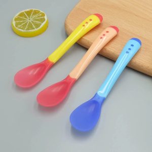 Heat-Sensitive Baby Spoons