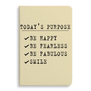 Today's Purpose Journal - Quote Notebook - Graphic Journal