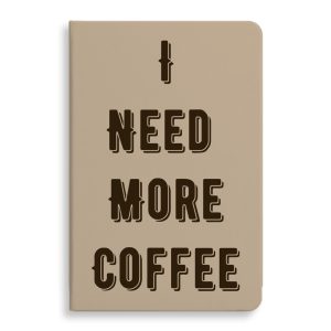 Coffee Themed Journal - Cute Quote Notebook - Cool Trendy Journal