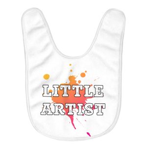 Artist Baby Bibs - Paint Splash Baby Feeding Bibs - Cool Bibs for Eating