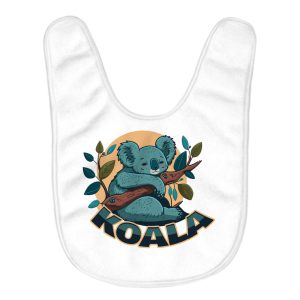 Koala Baby Bibs - Cute Animal Baby Feeding Bibs - Printed Bibs for Eating