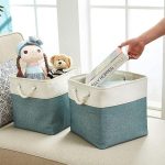 Versatile Large Linen Fabric Storage Basket: Space-Saving, Stylish, and Durable