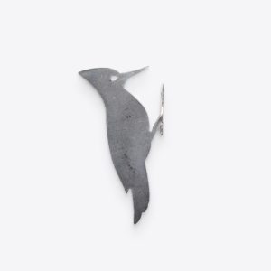Metal Bird Statue - Woodpecker Bird Art