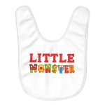 Little Monster Baby Bibs - Funny Baby Feeding Bibs - Illustration Bibs for Eating