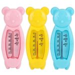 Cute Bear Baby Bath & Pool Water Thermometer - Safe, Non-Toxic, Colorful Design