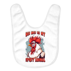 Rooster Baby Bibs - Animal Baby Feeding Bibs - Illustration Bibs for Eating