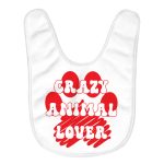 Animal Lover Baby Bibs - Graphic Baby Feeding Bibs - Paw Print Bibs for Eating