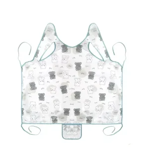 Adorable Cartoon Waterproof Baby Bibs - One-Piece Chair Coverall Apron for Mess-Free Feeding