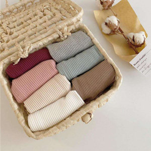 Comfy Cotton Ribbed Baby Leggings - Striped Autumn Trousers for Boys & Girls