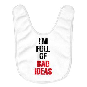 Funny Quote Baby Bibs - Cool Design Baby Feeding Bibs - Printed Bibs for Eating