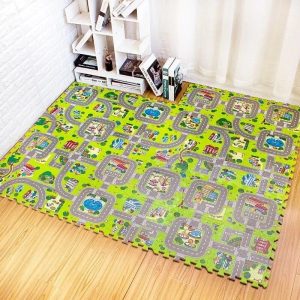 Baby EVA Foam Play Puzzle Mat City Traffic Interlocking Exercise Tiles