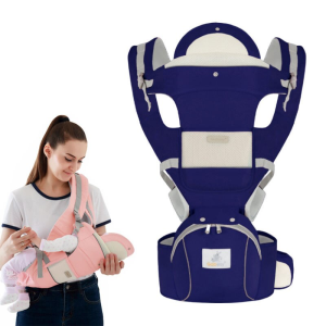 Versatile Cotton Baby Carrier Backpack with Nappy Bag