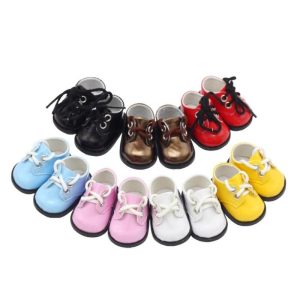Charming Miniature Leather Shoes for 1/6 BJD Dolls: Perfect for 14.5" Collectibles
