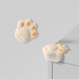 Adorable Cartoon Cat Paw Silicone Corner Protector - Child Safety Edge Guard