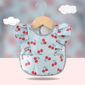 Charming Waterproof Baby Bibs with Cartoon Prints - Ideal for Infants and Toddlers