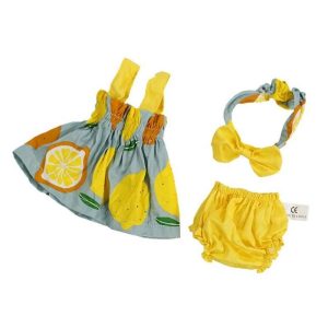 Elegant 40cm Doll Dress and Skirt Set for 16-inch Reborn Dolls - Charming Doll Clothes Collection