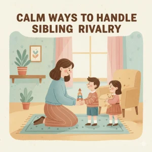 Calm Ways to Handle Sibling Rivalry | Parenting Guide, eBook & Checklist for Positive Family Communication & Conflict Resolution
