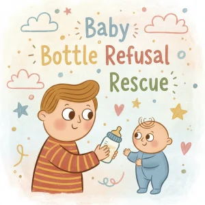 Baby Bottle Refusal Rescue | Printable Baby Feeding Checklist | Digital Download | Gentle Step-by-Step Guide for What to Do When Baby Refuses Bottle