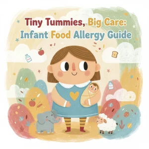 Tiny Tummies, Big Care: A Parent’s Guide to Navigating Infant Food Allergies | Digital Download eBook, Parenting Resource, Allergy Guide