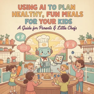 Using AI to Plan Healthy, Fun Meals for Your Kids | eBook Guide for Busy Parents | How Parents Can Use AI to Plan Kids’ Meals | Digital Download for Smart Family Nutrition