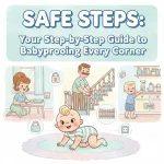 Safe Steps: Your Step-by-Step Guide to Babyproofing Every Corner | Printable Home Safety Guide | Digital Download eBook for New Parents | how to babyproof house step by step