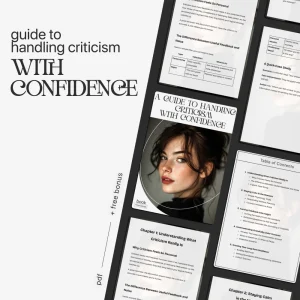 A Guide to Handling Criticism with Confidence | How to Handle Criticism Calmly eBook | Digital Download for Emotional Intelligence & Communication