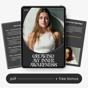 Growing My Inner Awareness – Emotional Awareness Guide & Self Reflection eBook | Mindfulness, Emotional Intelligence, AI Prompts, Digital Download