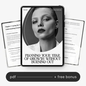Planning Your Year of Growth Without Burning Out – Productivity & Balance eBook | how to plan a year of growth without burnout with ai Self-Planning Guide