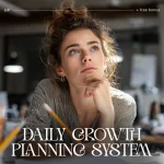The Daily Growth Planning System | Printable Checklist for Focus, Productivity & Intentional Living | How to Plan Your Day for Growth and Focus