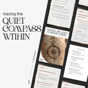 Tracing the Quiet Compass Within – Self-Discovery Beliefs Guide, Journaling & Mindset eBook, Personal Growth Digital Download