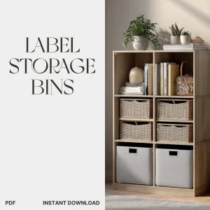 Ways to Label Storage Bins for an Organized Home | How to Label Storage Bins Effectively | Digital eBook for Home Organization & Decluttering