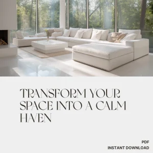 Transform Your Space into a Calm Haven | Digital eBook for Home Serenity | Tips for Decor to Create Calm, Mindful Living & Minimalist Peace